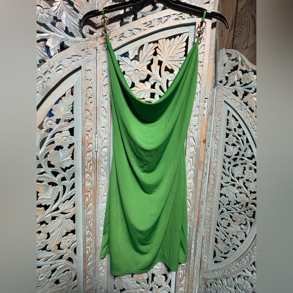 Green Backless Dress
